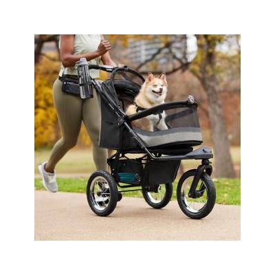 Frisco No-Zip, Collapsible Cat & Dog Jogger Stroller, Grey