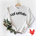 San Antonio Sweatshirt, Texas, River Walk, Fiesta, Basketball, Womens, Game, White, Student, Gift, Sorority, Graduation, Grad, Greek