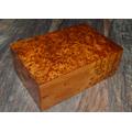 Fast Shippingbig Wooden Jewelry Box, Thuya Wood Box With Two Storage Level, Large Box, Jewelry Organizer Box, Decorative Lock