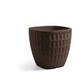 Vaso quadrato in resina 'Tyle' 30 cm. Bronzo