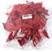 Xmas Leaf and Ball Glitter Pick (Red Poinsettia) for Christmas