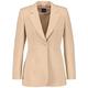 Taifun Damen Eleganter Blazer Langarm, geknöpfte Armschlitze unifarben Roasted Hazel 40