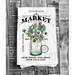 The Holiday Aisle® St Patricks Day Farmers Market Cotton Flour Sack Tea Towel Flour Sack in Green | 27 H x 27 W in | Wayfair