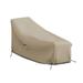 Latitude Run® Heavy-Duty Waterproof Patio Chaise Louange Cover, Outdoor Durable & UV-Resistant Beach Lounger Cover in Gray/Brown | Wayfair