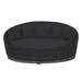 Latitude Run® Heavy-Duty Outdoor Waterproof Round Daybed Sofa Cover, All Weather Protection Canopy Daybed Cover in Black | Wayfair