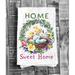 The Holiday Aisle® Easter Chicks Sweet Home Cotton Flour Sack Tea Towel Flour Sack in Green | 27 H x 27 W in | Wayfair