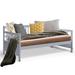 Red Barrel Studio® Winthrop Twin Solid Wood Daybed Wood in Gray | 35.5 H x 79 W x 42.5 D in | Wayfair AFFD74959AD947548FBF0A21AF7B960A