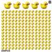 100/200PCS Mini Rubber Ducks Miniature Resin Ducks Yellow Tiny Duckies O4O1