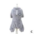 Warm Fleece Dog Vest Coat Puppy Cat Jumper Winter Jacket with Lead Clothes U6Y0