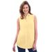 Plus Size Women's Perfect Sleeveless Shirt by Woman Within in Banana (Size 34/36)