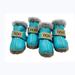 4pcs Pet Supplies Puppy Shoes Anti-slip Dog Shoes Warm Dog Boots Pet Dog Shoes Winter Pet Dog Shoes Dog Boots Dog Shoes BLUE XXL