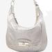 Coach Bags | Coach Kristin Large Silver Metallic Leather Shoulder Bag #F19303 | Color: Gray/Silver | Size: Os