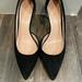 J. Crew Shoes | Jcrew Size 9.5 Lucie Suede D'orsay Pumps Heels In Black | Color: Black | Size: 9.5