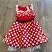 Disney Dresses | Disney Minnie Mouse Kids Dress Up Costume | Color: Red | Size: 10g