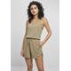 Jumpsuit URBAN CLASSICS "Damen Ladies Short Sleeveless Modal Jumpsuit" Gr. 4XL, US-Größen, grün (khaki) Damen Overalls