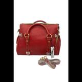 Dooney & Bourke Bags | Dooney & Bourke Florentine Leather Large Satchel Red | Color: Red | Size: Os