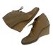 J. Crew Shoes | J Crew Tan Suede Wedge Macallister Ankle Booties | Color: Tan | Size: 8