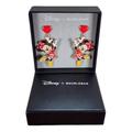 Disney Jewelry | Disney X Baublebar Minnie Mouse Valentine’s Day Red Gold Heart Dangle Earrings | Color: Red | Size: Os