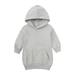 Qufokar Babies Sweaters Sweater Boys Toddler Girls Pullover Fleece Sweatshirt Children Solid Plus Babies Hooded Color Dress Top Coat Girls Tops