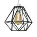 New Industrial Cage Lamp Shade Geometric Shape Vintage Pendant Ceiling Lights Lampshade LED Light BLACK