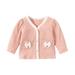 Kids Toddler Baby Girls Boys Spring Summer Solid Bow Tie Cotton Long Sleeve Coat Cardigan Clothes Girls Glitter Jacket Toddler Girl Quilted Coat