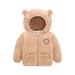 Qufokar Infant Toddler Baby Girl Valentine Sweatshirt Boys Size 6 8 Coat Toddler Boys Girls Winter Windproof Cartoon Solid Bear Ears Hooded Coat Jacket Kids Warm Fleece Outerwear