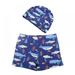 Uccdo Little Boys Swim Trunks Toddler Boy Beach Shorts Boardshorts Quick Dry Beach Swim Shorts Big Boys Elastic Drawstring Bathing Suit Swimwear Size 3-12 Years