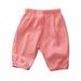 Qufokar Toddler Boy Clothes for Summer Long Pants Toddler Kids Baby Boy Girl Cotton Linen Elastic Basic Long Pants Bloomers Casual Joggers