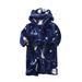 Qufokar 12-18 Month Boy Clothes Summer Hand Mittens Boy Toddler Kids Baby Boys Girls Robe Set Cartoon Bathrobes Hooded Warm Flannel Night-Robe Sleepwear Cute Pajamas Suit