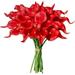 20Pcs Artificial Flower Calla Lily Fake Artificial Silk Flower Wedding Party Bridal Bouquet Home Decor