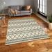 18 x 18 in. Aspen Gray & Ivory Hand Knotted Wool Rectangle Area Rug