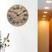 Creative Wooden Wall Clock 12 Inch Silent Art for Dining Room Bathroom Decor