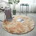 Fluffy Colorful Shag Round Area Rug Plush Carpet For Kids Girls Living Room Bedroom Decor Multicolor Area Rug (Round)