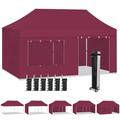 Eurmax 10 x20 Outdoor Party Wedding Tent Heavy Duty Canopy Maroon