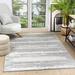 GLORY RUGS Modern Abstract Area Rug Faded Soft for Living Room Bedroom Home and Office (8x10 Grey)