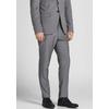 Anzughose JACK & JONES "JPRFRANCO TROUSER NOOS", Herren, Gr. 50, N-Gr, grau (light grau melange), Web, Obermaterial: 78% Polyester, 17% Viskose, 4% Elasthan, 1% sonstige Fasern, meliert, modisch, slim fit, Hosen