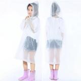 2 Pack Raincoat for Kids EVA Kids Rain Coats Reusable Rain Poncho Jacket for Boys and Girls