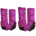 83CE Large Classic Equine Horse Front Hind Boots Classic Legacy System Plum