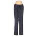 H&M Casual Pants - High Rise Straight Leg Boyfriend: Blue Bottoms - Women's Size Small