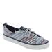 Sperry Top-Sider Crest Vibe Seacycled Chambray Stripes - Womens 9.5 Navy Oxford Medium