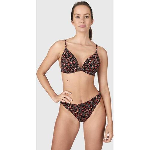 BRUNOTTI Damen Bikini Amee-Flower Women Bikini, Größe 44 in Schwarz