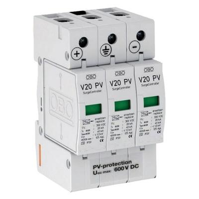 OBO - Bettermann V20-C 3PH-600 3-poliger Ableiter Typ 2 600V dc 5094605 Image