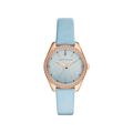 Watch strap Armani Exchange AX5522 Leather Light blue 16mm