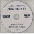 Plain White T's Natural Disaster 2008 USA promo DVD-R DVDR-ACETATE