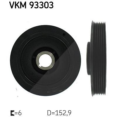 Skf Riemenscheibe, Kurbelwelle [Hersteller-Nr. VKM93303] für Citroën, Fiat, Peugeot Image