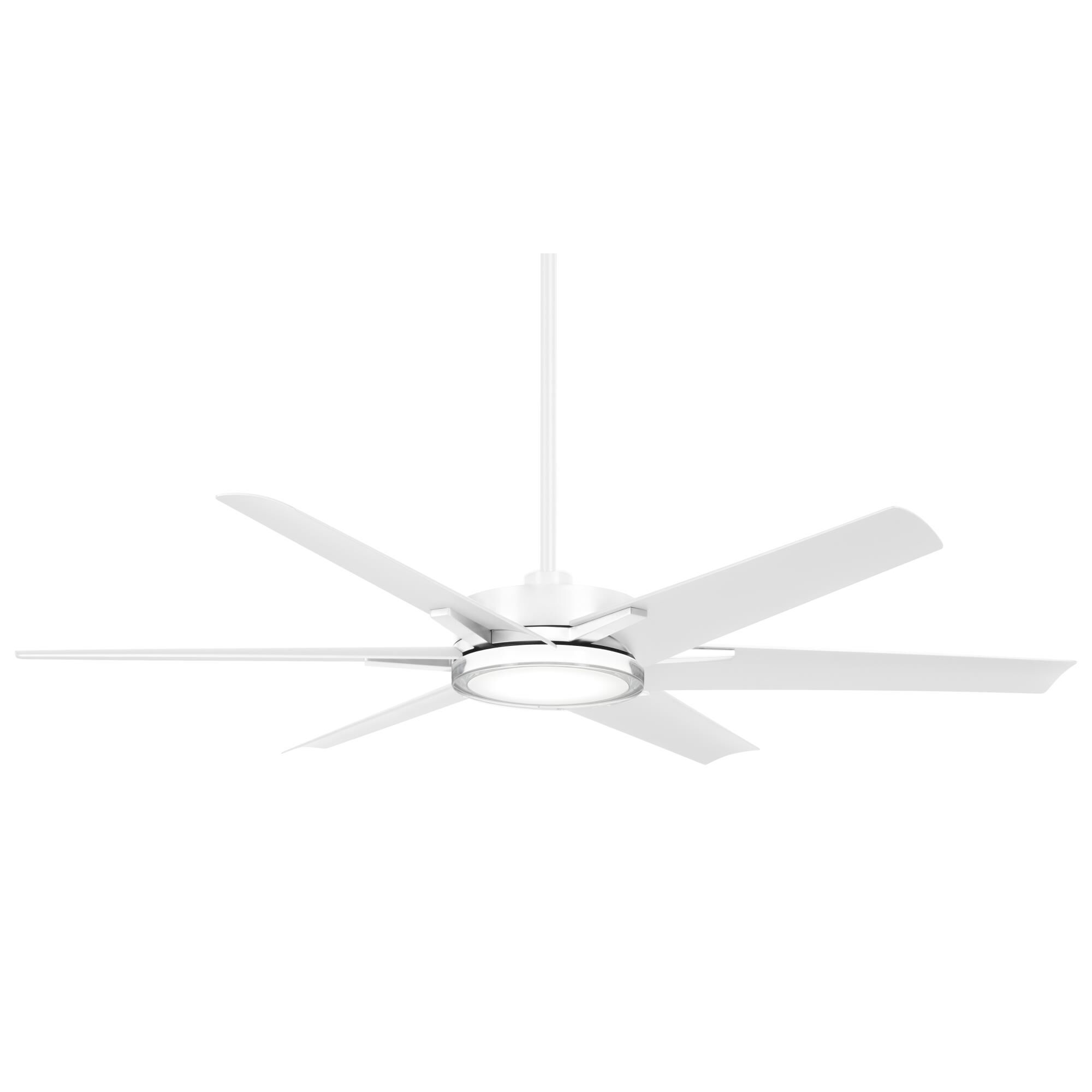 Minka Aire Deco 65 Inch Ceiling Fan with Light Kit - F866L-WHF