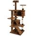 YouLoveIt 53 Cat Tree Tower Multi-Level Cat Tree Tower with Cat Scratching Post Stand House Furniture Kitty Activity Tree Center for Indoor Cats Pets