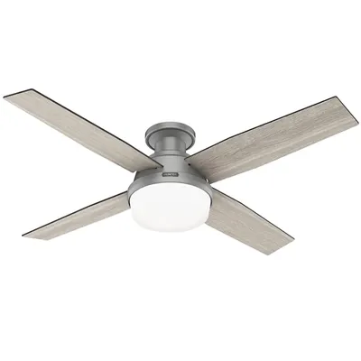 Hunter Fans Dempsey Low Profile Ceiling Fan with Light