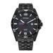 Men's TCU Horned Frogs Citizen Quartz Black-Tone Stainless Steel Watch