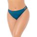 Plus Size Women's Triple String Swim Brief by Swimsuits For All in Blue Grey (Size 8)